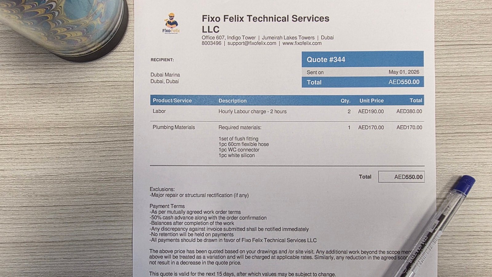 Why home maintenance in Dubai costs what it costs.
