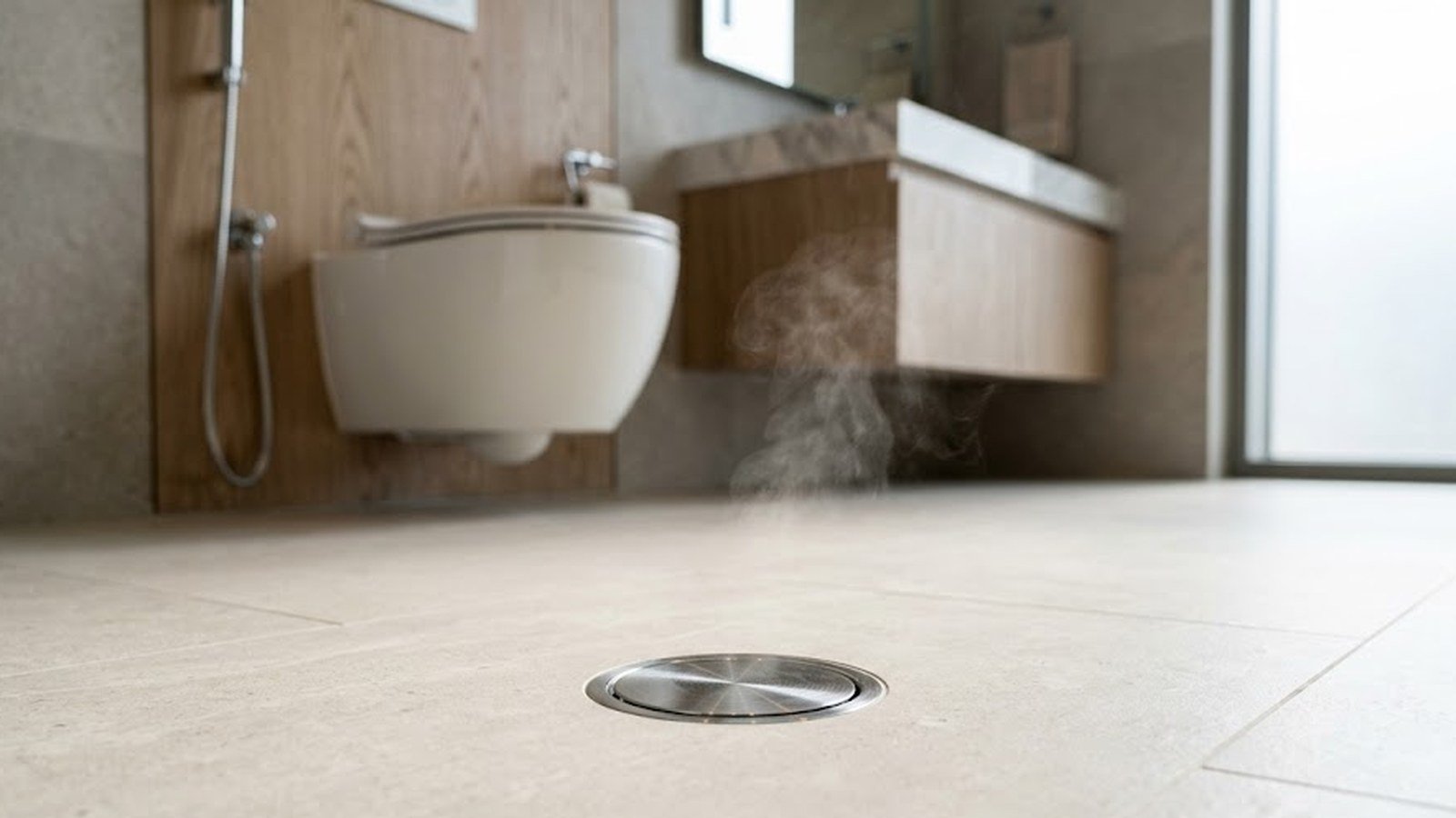 Tracing a bathroom smell in a Dubai apartment: floor drain, trap and toilet seal